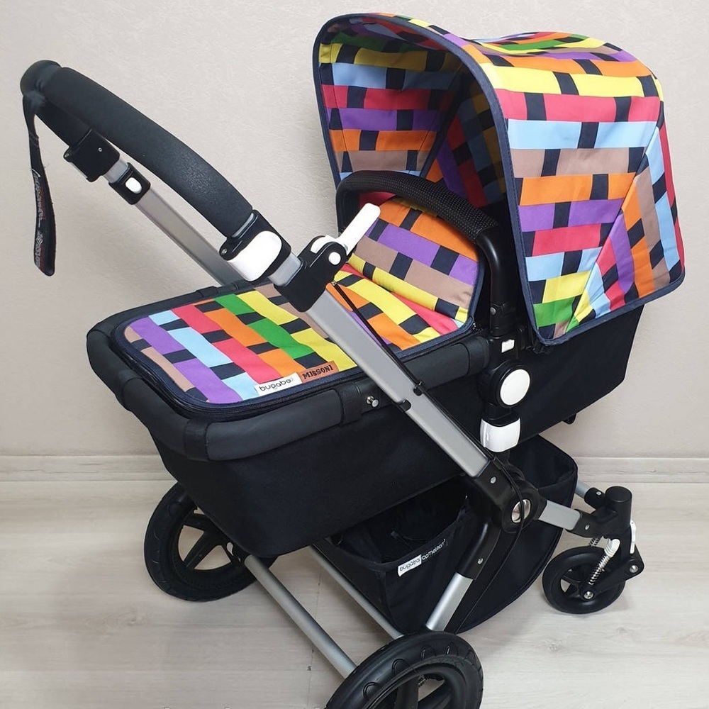 Bugaboo Cameleon 1 Bassinet And Canopy Hood Cover Collaboration Missoni Rainbow - Picture 12 of 14